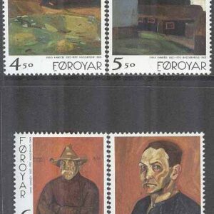 Färöarna – F  341-344 Konst av Hans Hansen, 4 kpl **