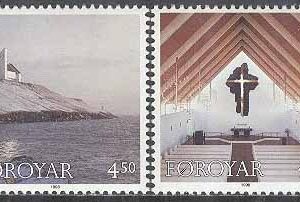 Färöarna – F  345-346 Jul 1998 – Fredrikskyrkan i Nes, 2 kpl **