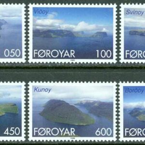 Färöarna – F  356-361 Färöarnas sex nordligaste öar, 6 kpl **