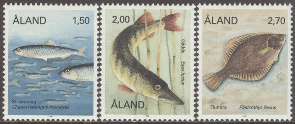 Åland - F   38-40 Fiskar, 3 kpl **