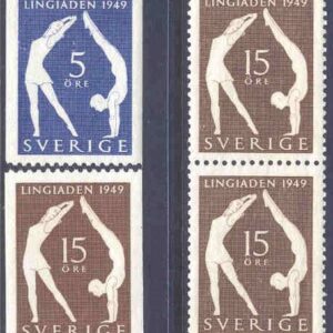 Sverige – F  388-389 2:a Lingiaden 4 kpl **