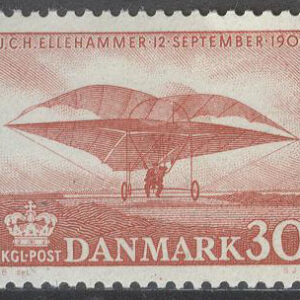 Danmark – F  389 J C Ellehammer, flygare, 1 kpl **