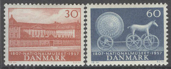 Danmark - F  393-394 Nationalmuseet 150 år, 2 kpl **