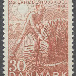 Danmark – F  395 Veterinär- & Lantbrukshögskolan 100 år, 1 kpl **