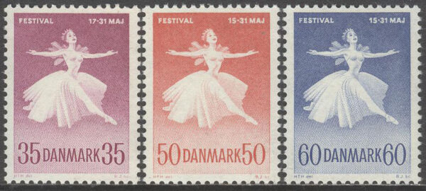 Danmark - F  400, 461a, 429a Köpenhamnsfestivalerna, 3 kpl **