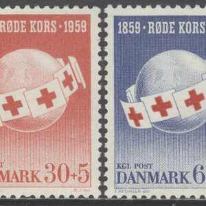 Danmark – F  401-402 Rödakorsidén 100 år, 2 kpl **