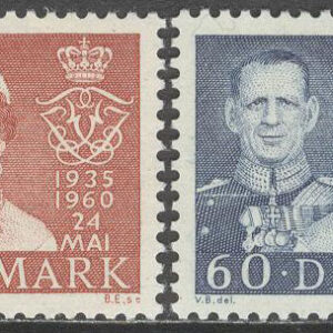Danmark – F  407-408 Kungaparets Silverbröllop, 2 kpl **