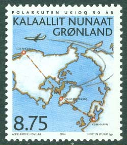 Grönland – F  407 Civilflyget 50 år, 1 kpl **