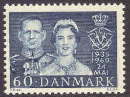 Danmark – F  408 Silverbröllop, 60 öre **