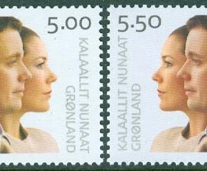 Grönland – F  412-413 Kronprins Fredrik och Mary, 2 kpl**
