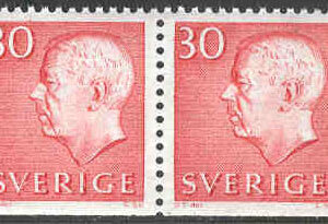 Sverige – F  423DD2 Gustaf VI Adolf, typ II 30 öre par **