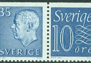 Sverige – F  425SX3 Gustaf VI Adolf typ III/siffertyp, 35 + 10 öre par **
