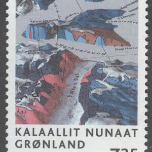 Grönland – F  432 Geologisk kartläggning – Karta, märke kpl **