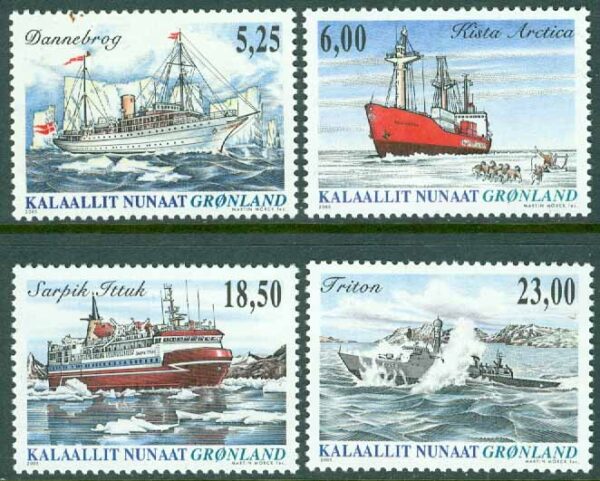 Grönland - F  435-438 Skepp IV, 4 kpl **