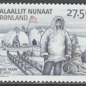 Grönland – F  439 Grönlandexpeditoner III – Hundar, märke kpl **