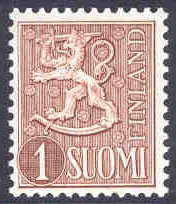 Finland – F  439 m/54 Lejontyp 1 Mk brun **