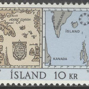 Island – F  448 Världsutställningen i Montreal 1967 – Karta, 1 kpl **