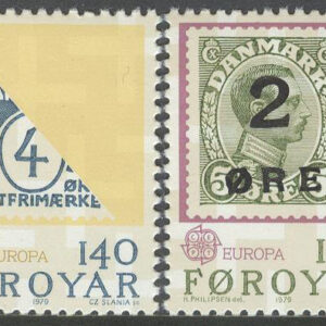 Färöarna – F   45-46 Europa CEPT 1979 Posthistoria, 2 kpl **