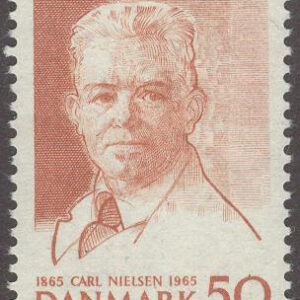 Danmark – F  458 b Carl Nielsen 100 år – Kompositör, märke kpl **