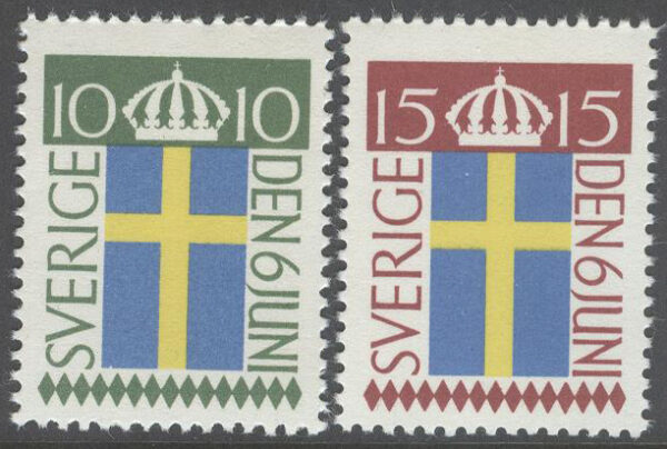 Sverige - F  469-470 Svenska flaggans dag, 2 kpl **