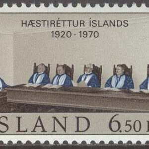 Island – F  475 Islands Högsta Domstol 50 år, 1 kpl **