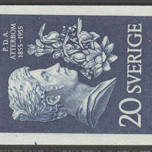 Sverige – F  476 A x 5 Pehr Daniel Amadeus Atterbom, 20 öre mörkblå, 5-strip kpl **