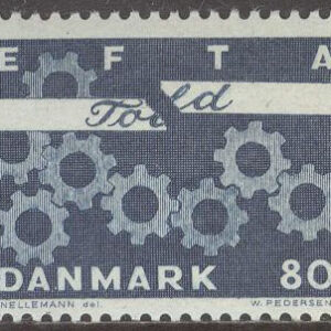 Danmark – F  476 b EFTA, märke kpl **