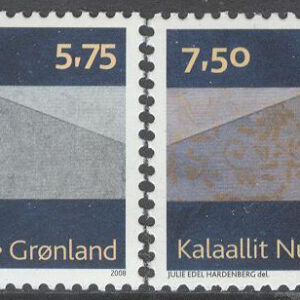 Grönland – F  483-484a Europa CEPT 2008 Brevskrivning, 2 kpl **