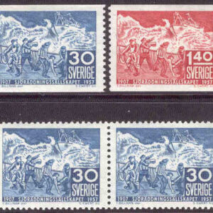 Sverige – F  486-487 Sjöräddningssällskapet 50 år, 4 kpl **