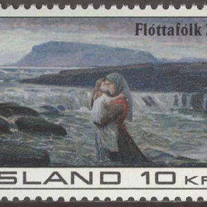 Island – F  487 Flykting 71 – Konst, märke kpl **
