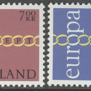Island – F  488-489 Europa CEPT 1971, 2 kpl **