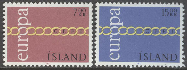 Island - F  488-489 Europa CEPT 1971, 2 kpl **