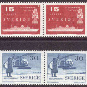 Sverige – F  488-491 Sjö- och helikopterpost, 8 kpl **