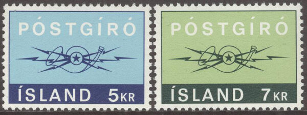 Island - F  490-491 Postgirot, serie 2 kpl **