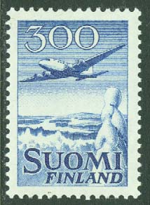 Finland – F  492 Trafikflygplan Douglas DC-6, 300 mark **