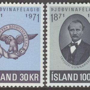Island – F  492-493 Patriotiska Sällskapet 100 år, serie 2 kpl **