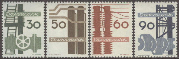 Danmark - F  496-499 Dansk industri, serie 4 kpl **