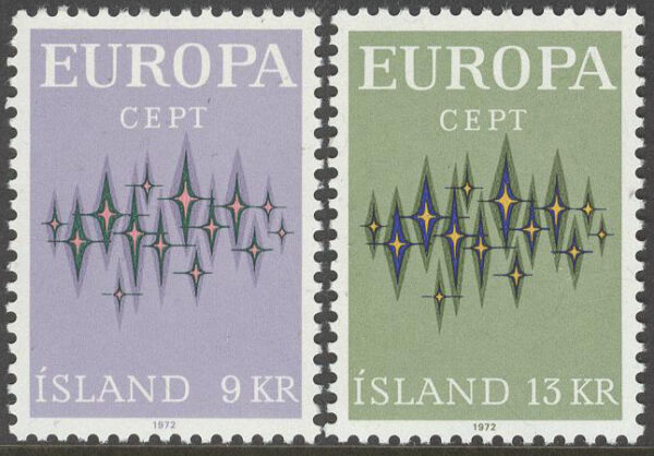 Island - F  498-499 Europa CEPT 1972, 2 kpl **