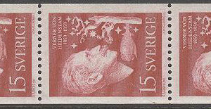 Sverige – F  503 A x 5 Verner von Heidenstam, 5-strip kpl **