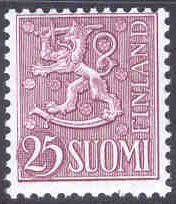 Finland – F  506 m/54 Lejontyp 25 Mk lila *