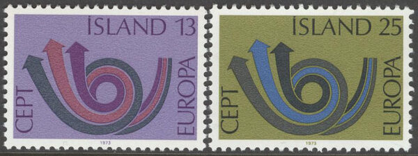 Island - F  508-509 Europa CEPT 1973, 2 kpl **