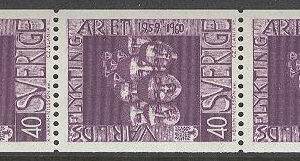 Sverige – F  512 x 5 Världsflyktingåret 1959-1960, 5-strip kpl **