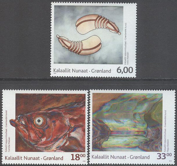 Grönland - F  513-515 Samtida konst III, 3 kpl **