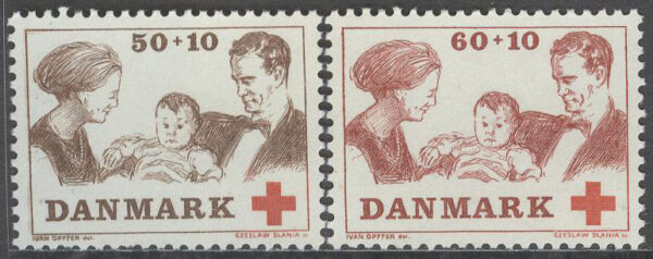 Danmark - F  514-515 Röda Korset, 2 kpl **