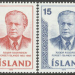 Island – F  517-518 Ásgeir Ásgeirsson – Islands 2:a president, 2 kpl **