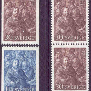 Sverige – F  522-523 Carl Gustav Pilo, 4 kpl **