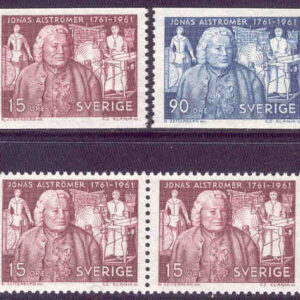 Sverige – F  524-525 Jonas Alströmer, 4 kpl **