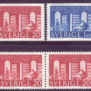 Sverige – F  526-527 Kungl. Biblioteket, 4 kpl **