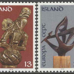 Island – F  533-534 Europa CEPT 1974 – Skulpturkonst, 2 kpl **