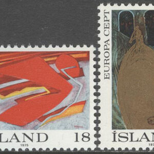 Island – F  539-540 Europa CEPT 1975 Konst, 2 kpl **